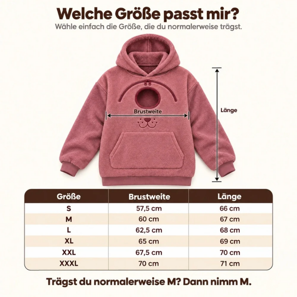 KuschelPup™ Tragebeutel Hoodie